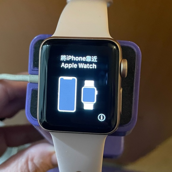 Apple Watch IWatch series 3 38mm rose al gold pink sand sport GPS + Cellular - Picture 4 of 5